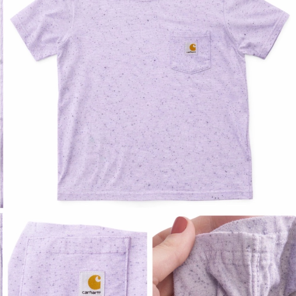 Carhartt Light Purple Speckled Pocket Tee - Picture 3 of 3